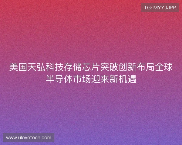 美国天弘科技存储芯片突破创新布局全球半导体市场迎来新机遇