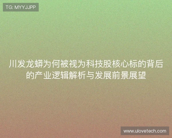 川发龙蟒为何被视为科技股核心标的背后的产业逻辑解析与发展前景展望
